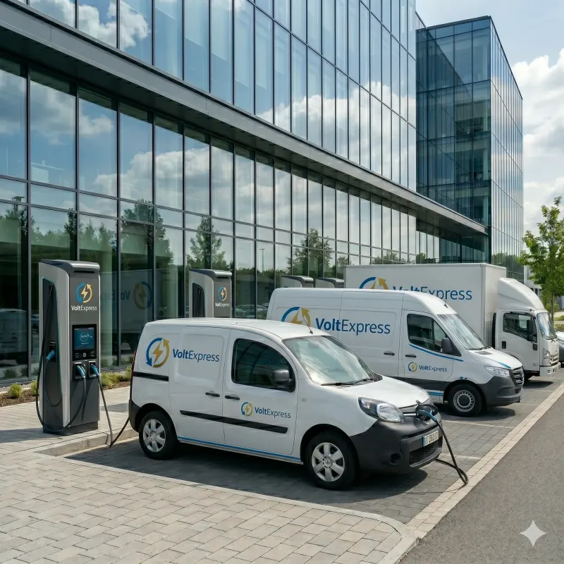 Installation de bornes de recharge pour flotte d'entreprise
